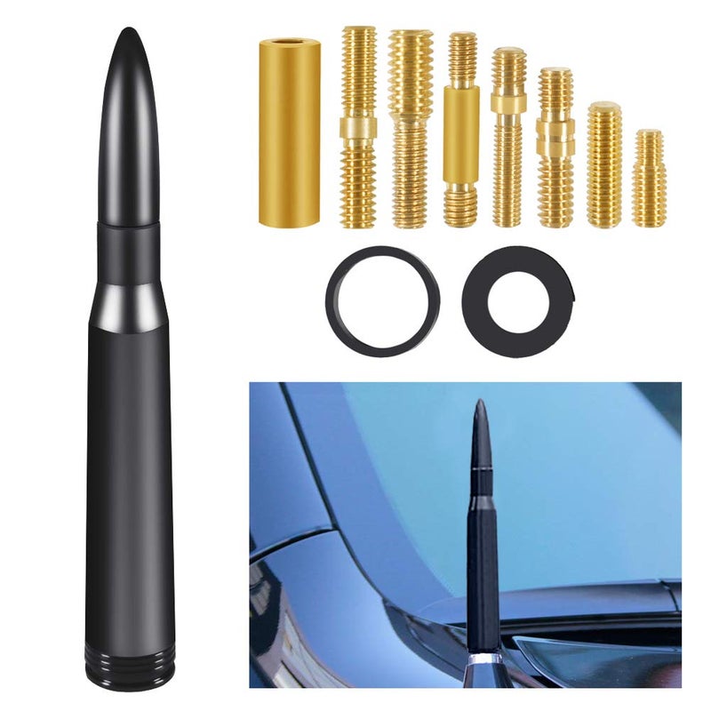 DORHEA Vehicle Stubby Antenna Mast Bullet Style Truck Car Antenna Replacement for Dodge RAM 1500 RAM 2500, RAM 3500 Ford F-Series F-150 Raptor F-250 F-350 F-450 Heavy Duty Ranger Classic Pickup Truck - Image 5